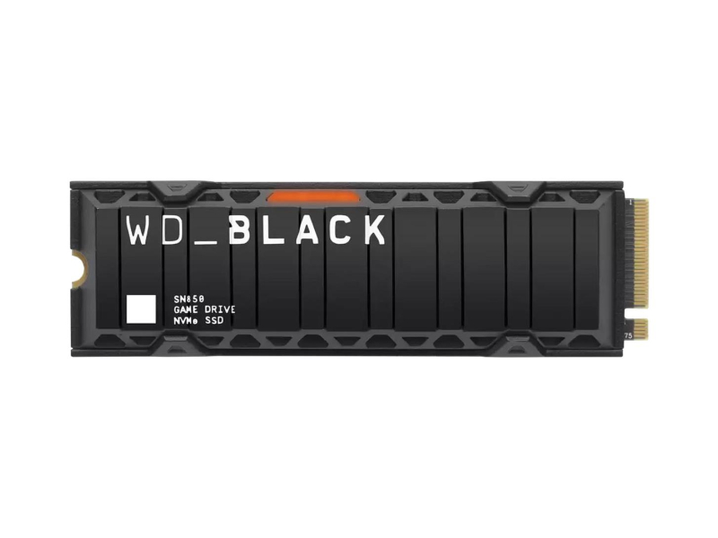 Sandisk 1TB M.2 PCIe Gen4 NVMe Black SN850 Heatsink